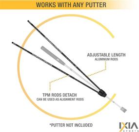 img 1 attached to 🏌️ IXIA Sports - True Pendulum Motion (TPM) Golf Putting Training Aid: A Versatile Tool for Golfers of All Ages and Skill Levels!