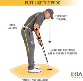 img 2 attached to 🏌️ IXIA Sports - True Pendulum Motion (TPM) Golf Putting Training Aid: A Versatile Tool for Golfers of All Ages and Skill Levels!