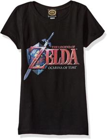 img 1 attached to 🎮 Nintendo Girls' Zelda Hey Ocarina Graphic Tee: A Stylish Tribute to the Iconic Game