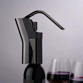 img 1 attached to 🍷 Gunmetal Black Plated Viski Heavyweight Corkscrew Wine Bottle Opener with Non-Stick Coated Worm