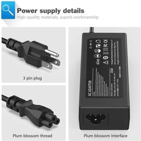 img 2 attached to 💡 N15Q1 Ac Adapter Laptop Charge for Acer Aspire E15 E5 E5-575 E5-521 R3 R3-471 - High-Quality 65W Power Supply Cord