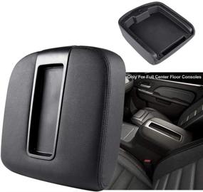 img 4 attached to 👍 Black Armrest Center Console Lid for 07-13 Chevy Silverado, Tahoe, Suburban, Avalanche, GMC Sierra, Yukon, XL - Replaces 15217111 15941534
