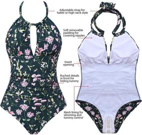 img 3 attached to 👙 Joyaria Women's Slimming Monokini Swimwear: Premium Swimsuits & Cover Ups for Stylish Poolside Fashion