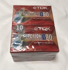 img 2 attached to 📼 Box of 10 TDK Superior D90 Normal Bias Cassette Tapes for Everyday Recording and High Volume Playback