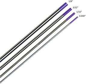 img 1 attached to 🔧 WeldingCity 10-pk TIG Welding Tungsten Electrode EWG Purple 1/16" x 7" - Non-Radioactive, Tri-Element