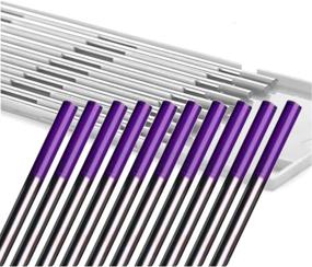 img 2 attached to 🔧 WeldingCity 10-pk TIG Welding Tungsten Electrode EWG Purple 1/16" x 7" - Non-Radioactive, Tri-Element