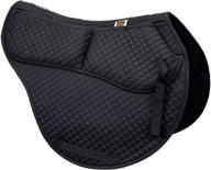 🐎 ecp correction all purpose contoured saddle pad: enhanced comfort with memory foam pockets logo