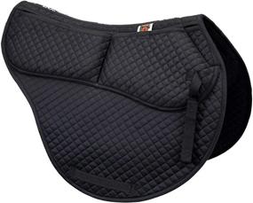 img 2 attached to 🐎 ECP Correction All Purpose Contoured Saddle Pad: Enhanced Comfort with Memory Foam Pockets