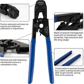 img 1 attached to EFIELD Heavy-Duty Canvas Bag/PEX Cinch Clamp Crimping Tool for SS Clamps 3/8&#34; to 1&#34; + Metal Pipe Cutter - 20pcs 1/2&#34;, 10pcs 3/4&#34; Clamps - Compliant with US F2098 Standards! (includes 30 PCS Clamps)