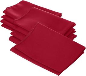 img 4 attached to Linen 10 Pack Polyester Napkins 18 Inch