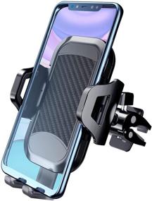 img 4 attached to 📱 Car Air Vent Phone Holder, GUUGEI Universal Cell Phone Mount with Adjustable Clip - Compatible with iPhone 13/12 Pro/12 Pro Max/11 Pro Max/XR/XS Max/8 Plus, Galaxy S10/S10+ and More