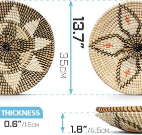 img 3 attached to 🧺 HNCmua Handcrafted Woven Basket Wall Decor