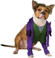 🃏 large pet costume: rubie's batman the dark knight joker logo