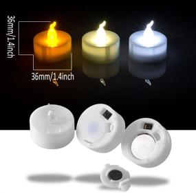 img 1 attached to AGPtEK Flameless LED Tealights Candles - No Flicker, Battery-Operated, Long-Lasting, 24pcs (Warm White) - Ideal for Wedding, Holiday, Party, and Home Decoration