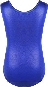 img 2 attached to CHICTRY Gymnastics Leotard for Girls - Classic One-Piece Solid Sparkle Dancewear