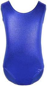 img 3 attached to CHICTRY Gymnastics Leotard for Girls - Classic One-Piece Solid Sparkle Dancewear