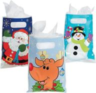 🎁 fun express - assorted christmas party favor bags - christmas party supplies - plastic bags - 36-piece pack logo