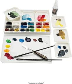 img 3 attached to Acryl-A-Miser Artist Palette: Airtight, Leak-Proof, and Space-Saving Acrylic Paint Saver with 21 Compartments