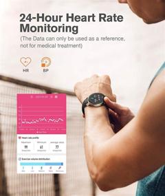 img 1 attached to SANAG Smart Watch for Android Phones and iPhone - Heart Rate & Sleep Monitor, IP67 Waterproof Fitness Tracker with Pedometer (Black/Gold)
