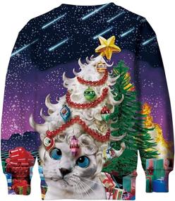 img 1 attached to 🎄 BFUSTYLE Christmas Sweatshirt Fleece Pullover: Trendy Boys' Clothing for the Holidays