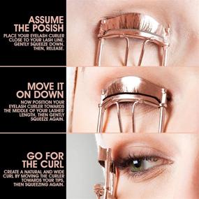 img 2 attached to NO-PINCH, NO-PULL Eyelash Curler: Perfect for Straight Flat Lashes, delivering Dramatic, Long-Lasting, and Seamless Curls! Hypoallergenic & Sensitive Eye-Friendly