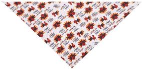 img 3 attached to 🦃 Thanksgiving Dog Bandana: Rainlemon Turkey Collar Scarf for Pets, Triangle Bib Puppy Party Costume