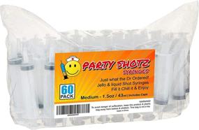 img 4 attached to 🎉 60 Pack of Party Shotz Jello Shot Syringes (2oz with CAPS) - Perfect for Parties and Celebrations