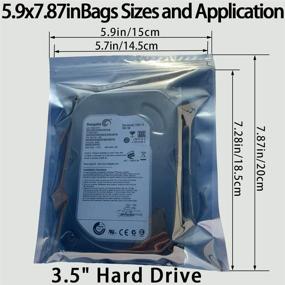 img 3 attached to Daarcin Antistatic Bags: 30pcs Mixed ESD Bags with Labels for Hard Drives & Electronic Devices