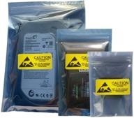 daarcin antistatic bags: 30pcs mixed esd bags with labels for hard drives & electronic devices logo