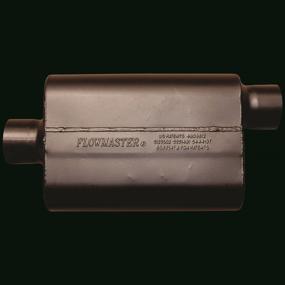 img 3 attached to 🚗 Flowmaster 942447 Super 44 Muffler - Aggressive Sound, Black - 2.25 Center IN / 2.25 Offset OUT - Best Automotive Upgrade