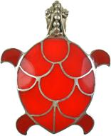 🐢 exquisite 925 antiqued sterling silver sea turtle convertible pendant to brooch: paua shell/coral/mother of pearl inlay logo