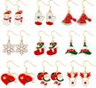 ystime christmas earrings snowflake earrings logo