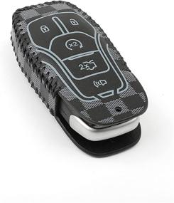 img 1 attached to Кнопки из автомобильной кожи MJKEYAuto - аксессуары для салона EXPLORER MUSTANG