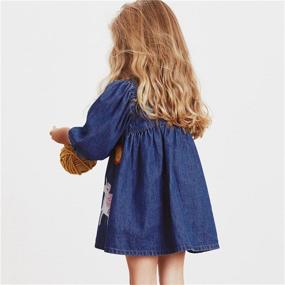 img 1 attached to 👗 Adorable and Stylish KISSOURBABY Little Dresses T Shirt Collection for Cartoon Girls