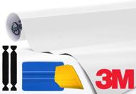🎨 3m gloss white vinyl wrap roll (1ft x 5ft) - includes toolkit for better seo logo