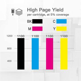 img 2 attached to BeOne 252XL Remanufactured Ink Cartridge Replacement 4-Pack for Epson T252 T252XL - Compatible with Workforce WF-7720 WF-3640 WF-7710 WF-3620 WF-7110 WF-7620 WF-7610 WF-7210 WF-3630 (1BK 1C 1M 1Y)