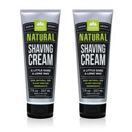 🪒 pacific shaving company natural shave cream: cruelty-free, double-pack, 7 oz each logo