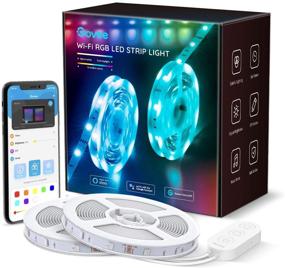 img 4 attached to 🔌 Govee 32.8ft Smart LED Strip Lights with Alexa and Google Assistant Compatibility, Wireless Phone Control, Music Sync RGB Tape Lights for Room Kitchen Home Party (2x5m, Not Compatible with 5G WiFi)