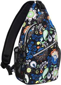 img 4 attached to 🎒 MOSISO Bohemian Style Crossbody Shoulder Backpack: Ultimate Versatility and Style