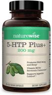 naturewise 5-htp puls + потенция 200мг: мощная поддержка настроения и натуральное средство для сна с улучшенным витамином b6. логотип