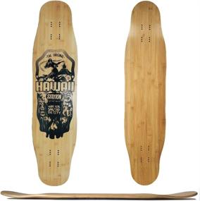 img 4 attached to 🛹 SKOCHO Bamboo and Fiberglass Longboard-Decks: Premium Blank Skateboard Deck for Ultimate Free Ride