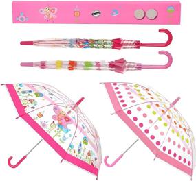 img 3 attached to 🎄 Clear Christmas Party Umbrellas for Girls – Stay Stylishly Dry in Festive Fun!