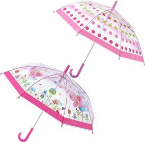 img 4 attached to 🎄 Clear Christmas Party Umbrellas for Girls – Stay Stylishly Dry in Festive Fun!