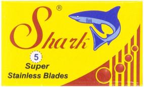 img 2 attached to Shark Double Edge Razor Blades, Super Stainless Steel, 100 Blades (20 Packs of 5)