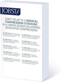 img 1 attached to JOBST Waist High Compression Stockings Pantyhose, Closed Toe, Black, 30-40 mmHg Relief