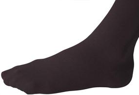 img 3 attached to JOBST Waist High Compression Stockings Pantyhose, Closed Toe, Black, 30-40 mmHg Relief