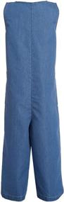 img 3 attached to 👗 Nautica Jumpsuit Chambray Button 14: Stylish Girls' Clothing in Jumpsuits & Rompers