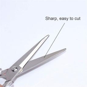 img 2 attached to Clear Acrylic Silver Scissors 6