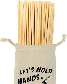 img 4 attached to 🔥 Premium Bamboo Marshmallow Roasting Sticks - Extra Long 36 Inches, 5MM Thick, Heavy Duty Wooden Skewers for Smores, Hot Dogs, Kebab - Ideal for Campfire, Fire Pit, Camping Cooking - 110 Pieces - Safe and Durable