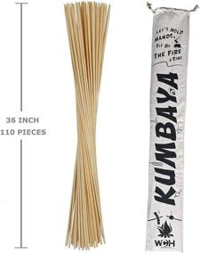 img 3 attached to 🔥 Premium Bamboo Marshmallow Roasting Sticks - Extra Long 36 Inches, 5MM Thick, Heavy Duty Wooden Skewers for Smores, Hot Dogs, Kebab - Ideal for Campfire, Fire Pit, Camping Cooking - 110 Pieces - Safe and Durable